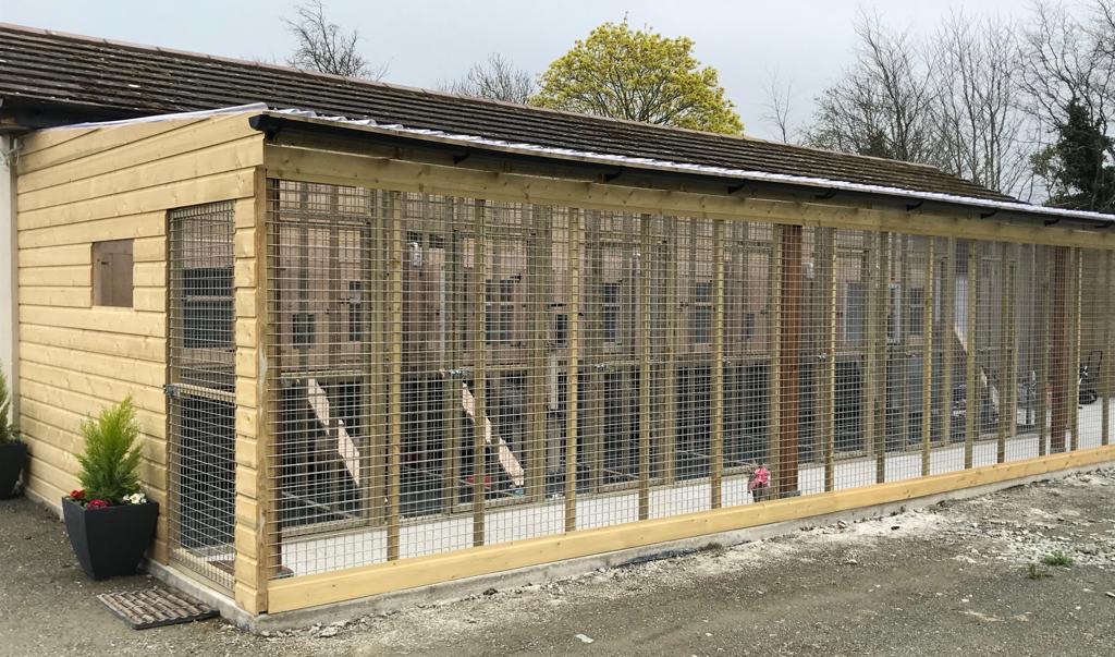 Exterior view of the purpose-built Topcats Cattery building